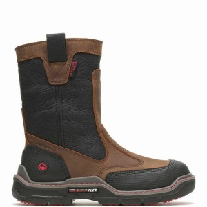 Botas Wolverine Raider DuraShocks® Heavy Duty CarbonMAX® Work Wellington Hombre Marrones | RDN6196PZ