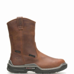 Botas Wolverine Raider DuraShocks® Waterproof Met-Guard CarbonMAX® Work Wellington Hombre Marrones | FVQ1060OF