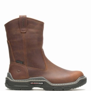 Botas Wolverine Raider DuraShocks® Waterproof CarbonMAX® Wellington Hombre Marrones | TDT6591IZ