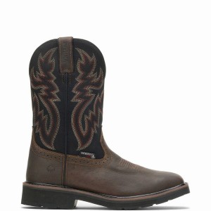 Botas Wolverine Rancher Waterproof Wellington Hombre Negras Marrones | DSW2850QL