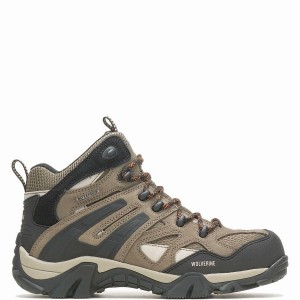 Botas de Montaña Wolverine Wilderness Hombre Gris Marrones | HLV7057KL