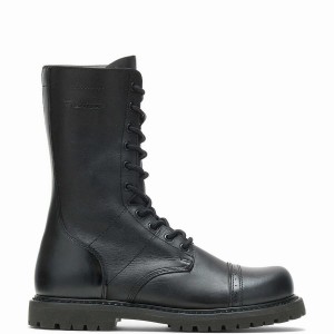 Botas de Trabajo Wolverine 11" Paratrooper Side Zip Mujer Negras | UAZ1958KP