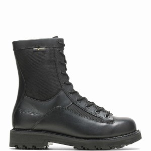 Botas de Trabajo Wolverine 8" DuraShocks® Lace-to-toe Side Zip Mujer Negras | VXY387KN