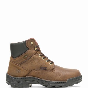 Botas de Trabajo Wolverine Durbin Waterproof 6" Hombre Marrones | OWU3699TC