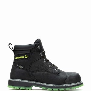 Botas de Trabajo Wolverine Floorhand LX Cap-Toe Steel-Toe 6" Hombre Negras | XCY1767MQ