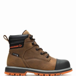 Botas de Trabajo Wolverine Floorhand LX Cap-Toe Steel-Toe 6" Hombre Marrones | MUO4483HR