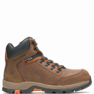 Botas de Trabajo Wolverine Grayson Steel Toe Hombre Marrones Oscuro | RVM4133HM