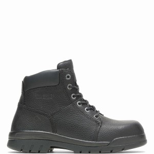 Botas de Trabajo Wolverine Marquette Steel-Toe 6" Hombre Negras | SYS6288CL