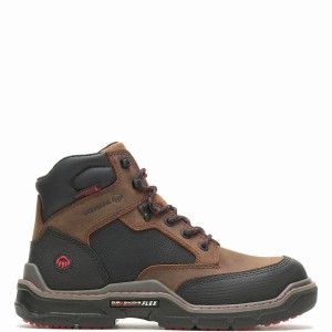 Botas de Trabajo Wolverine Raider DuraShocks® Heavy Duty 6" CarbonMAX® Hombre Marrones | BAL5019NR