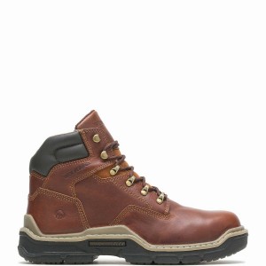 Botas de Trabajo Wolverine Raider DuraShocks® 6" CarbonMAX® Hombre Rojas Marrones | ECW817DC