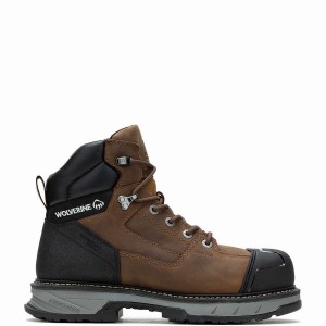 Botas de Trabajo Wolverine ReForce EnergyBound™ Heavy Duty 6" CarbonMax® Hombre Marrones | CPP9132CR