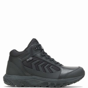 Botas de Trabajo Wolverine Rush Shield Mid DRYGuard Hombre Negras | PME9529YX