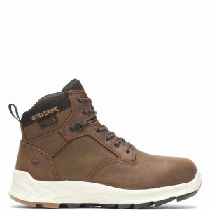 Botas de Trabajo Wolverine ShiftPLUS Work LX 6" Alloy-Toe Hombre Marrones | WJM1895JX