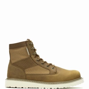 Botas de Trabajo Wolverine Trade Wedge Unlined Canvas 6" Hombre Marrones | IQD4284ZA