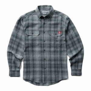 Camisas Wolverine Glacier Heavyweight Long Sleeve Flannel Hombre Gris | MYI2758QI