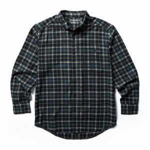 Camisas Wolverine Rivet Flannel Hombre Azul Marino | NAD1065XY