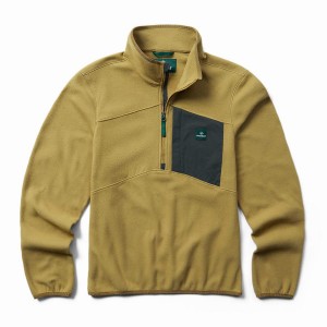 Fleece Wolverine Polar 1/4 Zip Hombre Marrones | TBT5387UF