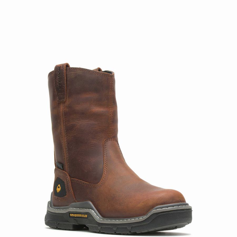 Botas Wolverine Raider DuraShocks® Insulated CarbonMAX® Wellington Hombre Rojas Marrones | XLK6088JE