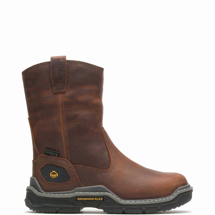 Botas Wolverine Raider DuraShocks® Insulated CarbonMAX® Wellington Hombre Rojas Marrones | XLK6088JE