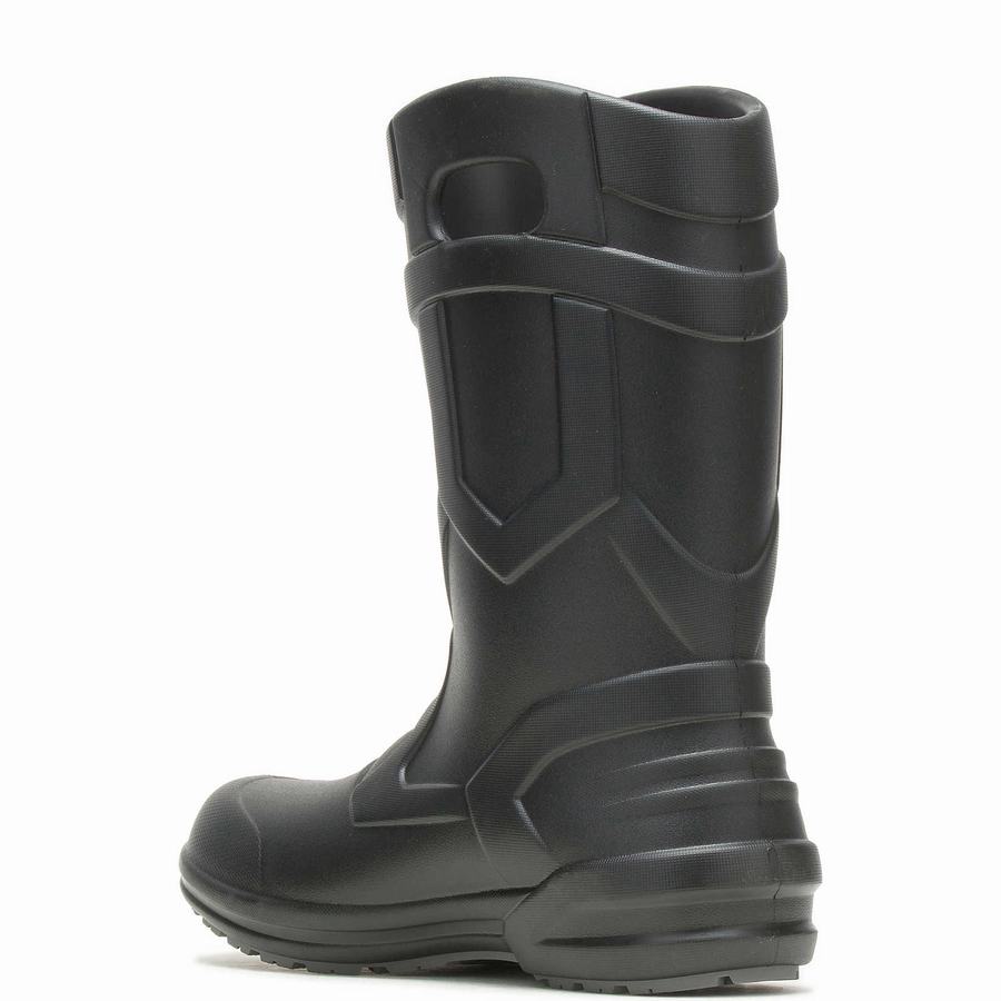 Botas Wolverine Scout Injected Pull-On Wellington Hombre Negras | SEQ934TV