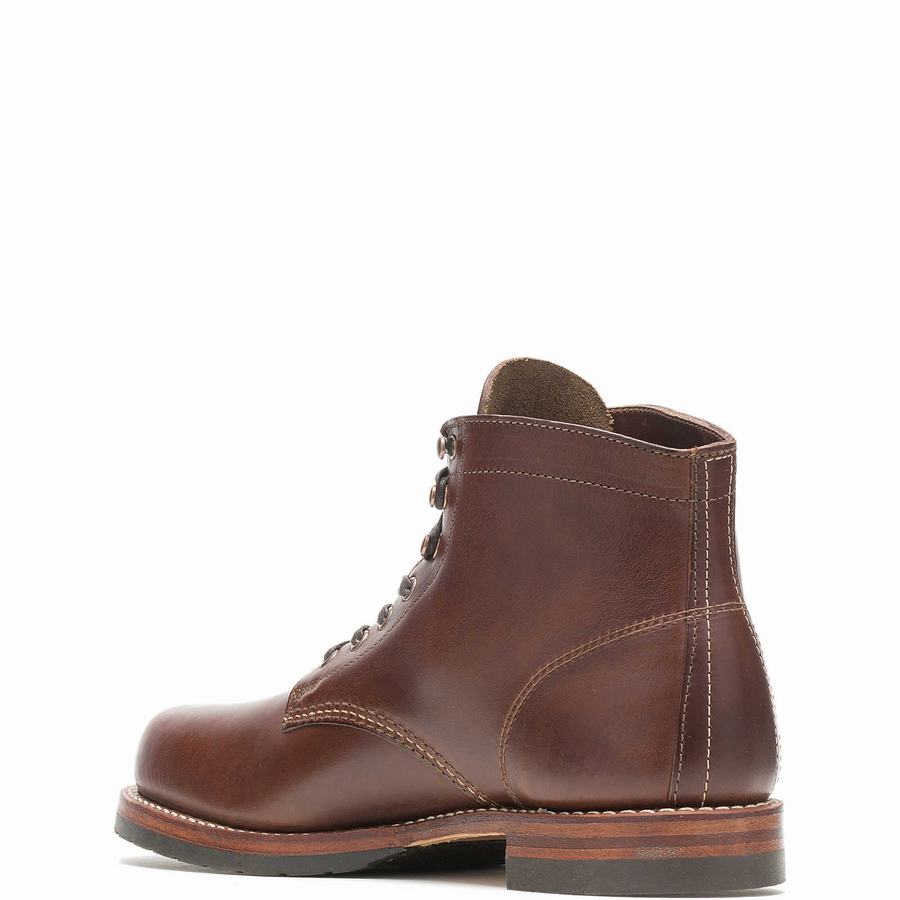 Botas de Trabajo Wolverine 1000 Mile Plain-Toe Classic Hombre Marrones | TDE451AB