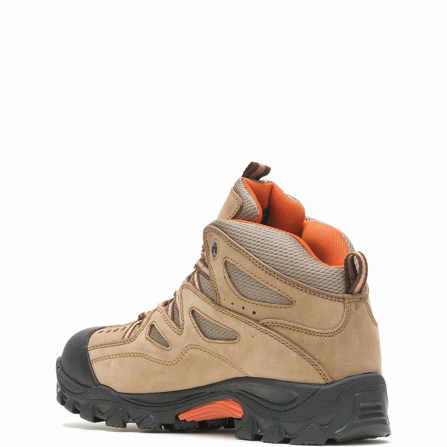 Botas de Trabajo Wolverine Durant Waterproof Steel-Toe Hombre Marrones Claro Naranjas | XLP3980CW