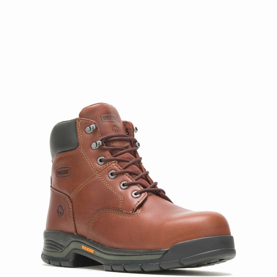 Botas de Trabajo Wolverine Harrison Lace-Up Steel-Toe 6