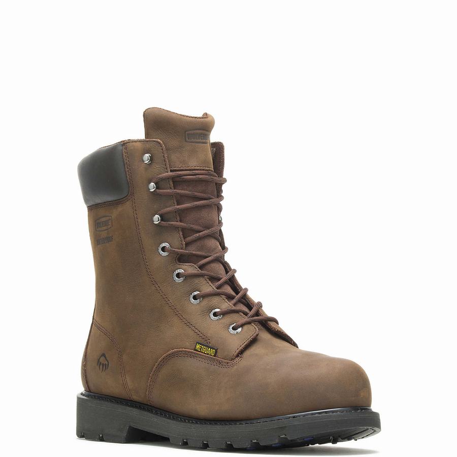 Botas de Trabajo Wolverine McKay Waterproof Steel-Toe 8” Hombre Marrones | UZC8979GE