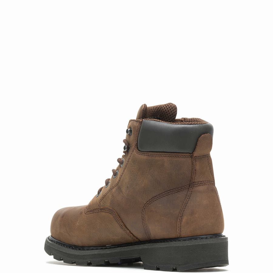 Botas de Trabajo Wolverine McKay Waterproof Steel-Toe 6” Hombre Marrones | KQH974UY