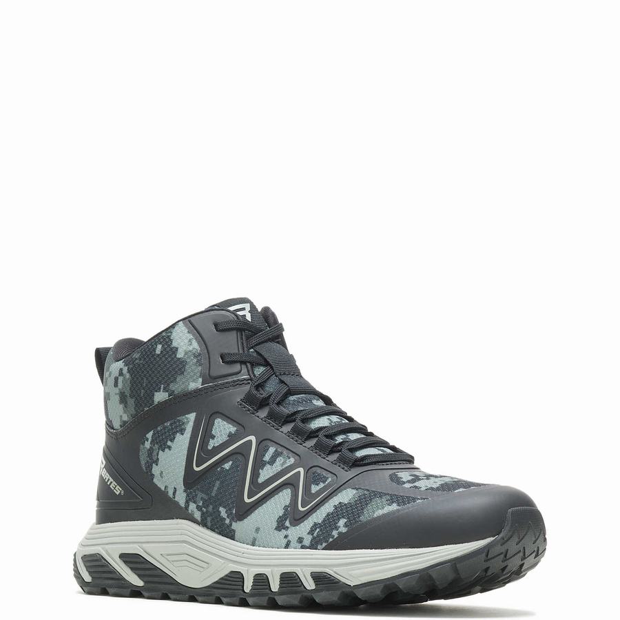 Botas de Trabajo Wolverine Rush Mid Mujer Camuflaje Negras | FJX2837BK