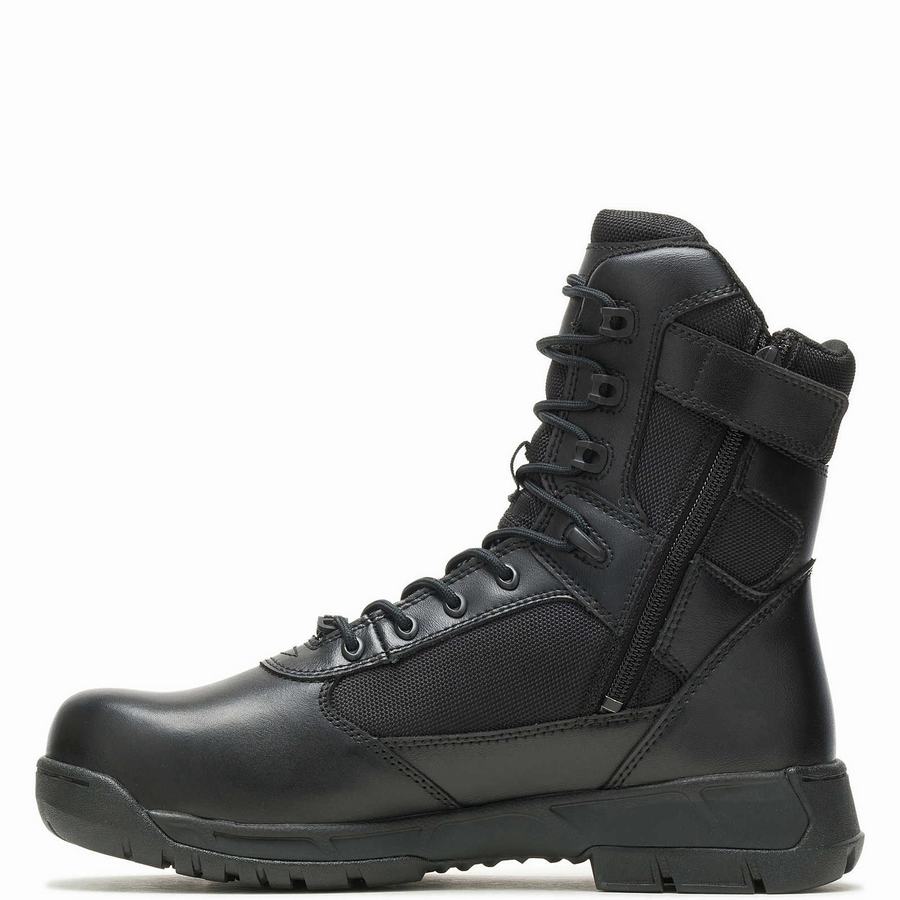 Botas de Trabajo Wolverine Tactical Sport 2 Tall Side Zip DRYGuard ™ Composite ToeEH Hombre Negras | QRR8252YH