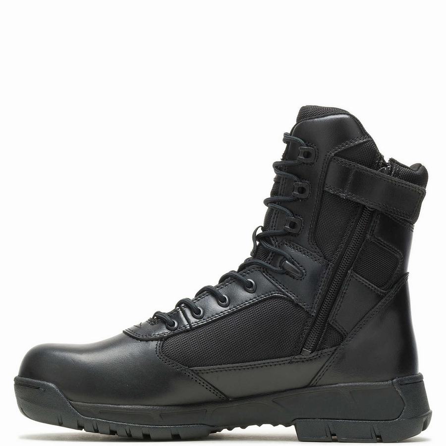 Botas de Trabajo Wolverine Tactical Sport 2 Tall Side Zip DRYGuard Mujer Negras | JON2030QY