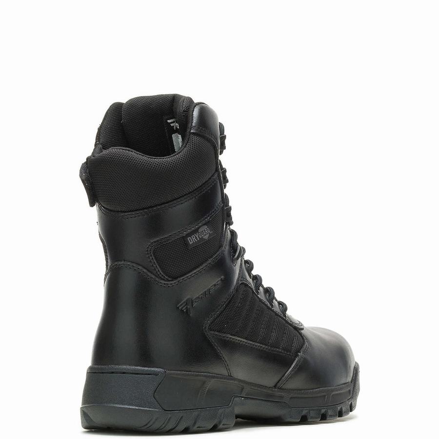 Botas de Trabajo Wolverine Tactical Sport 2 Tall Side Zip DRYGuard Mujer Negras | JON2030QY