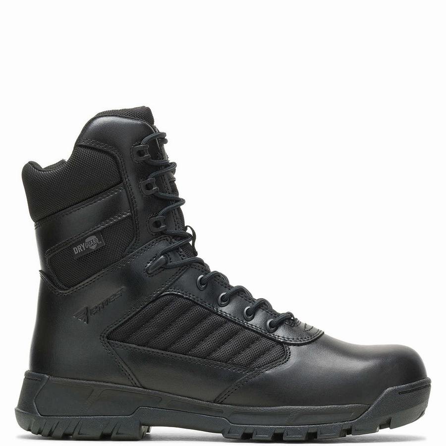 Botas de Trabajo Wolverine Tactical Sport 2 Tall Side Zip DRYGuard Mujer Negras | JON2030QY