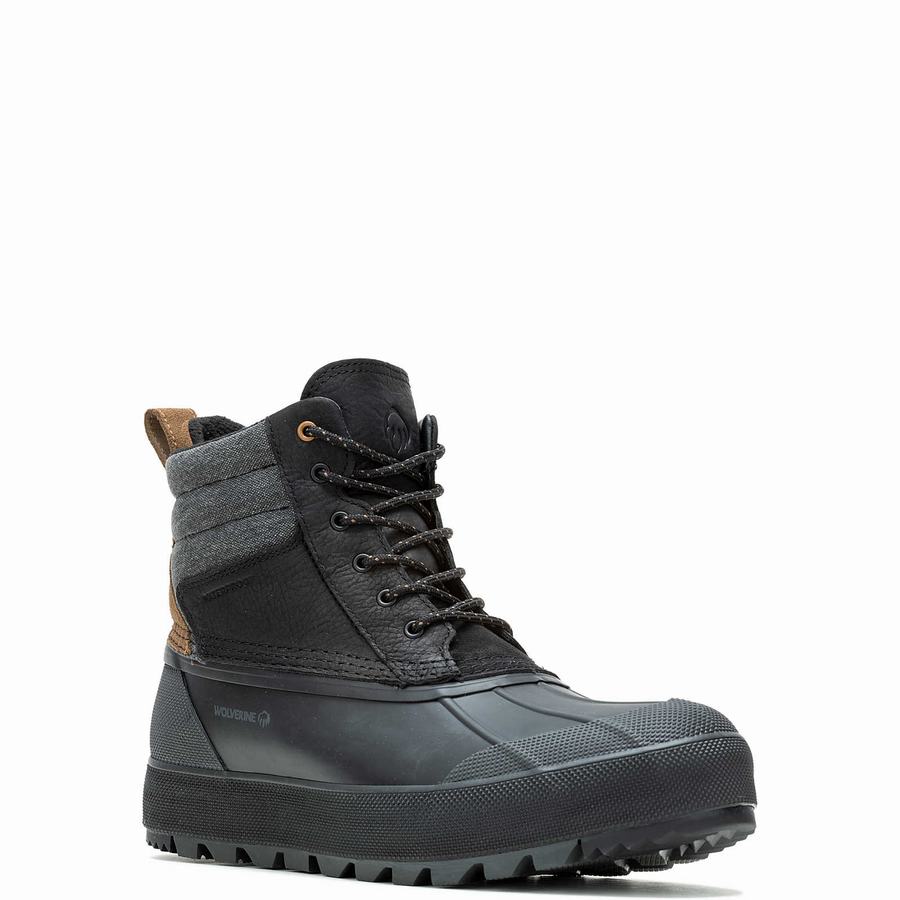 Botas de Trabajo Wolverine Torrent Trek EPX Waterproof Insulated Mid Hombre Negras | BUH4721XC