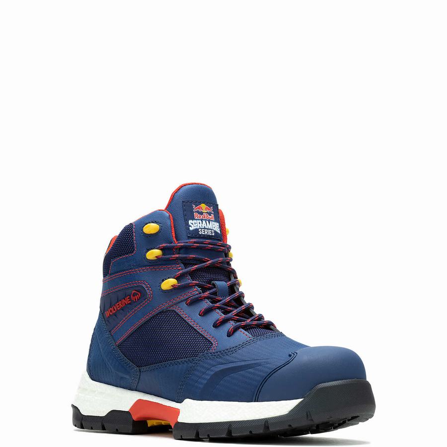 Botas de Trabajo Wolverine x Red Bull Scramble Series Rush UltraSpring™ Hombre Azules | WIC9723KL