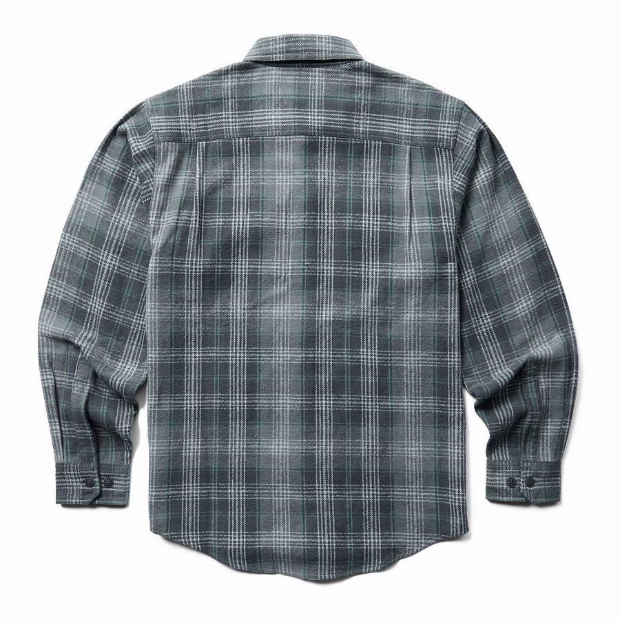 Camisas Wolverine Glacier Heavyweight Long Sleeve Flannel Hombre Gris | MYI2758QI