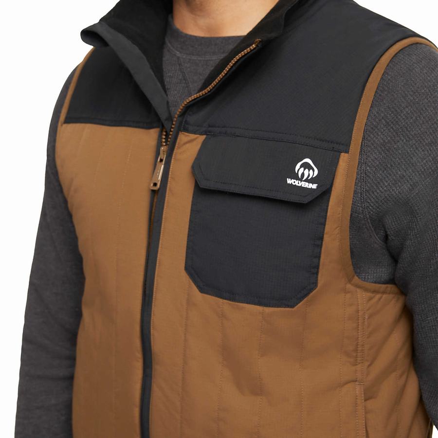 Chaleco Wolverine I-90 Insulated Hombre Marrones Negras | CTW6472IN