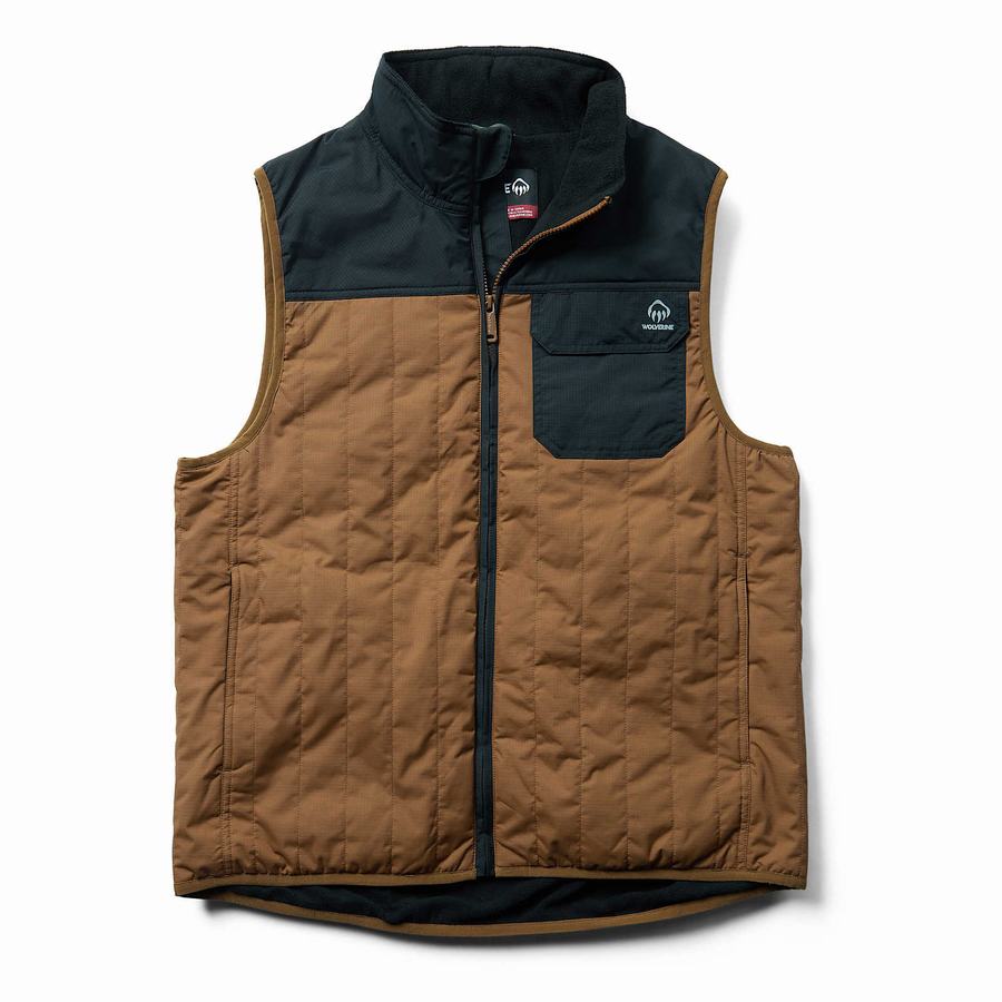 Chaleco Wolverine I-90 Insulated Hombre Marrones Negras | CTW6472IN