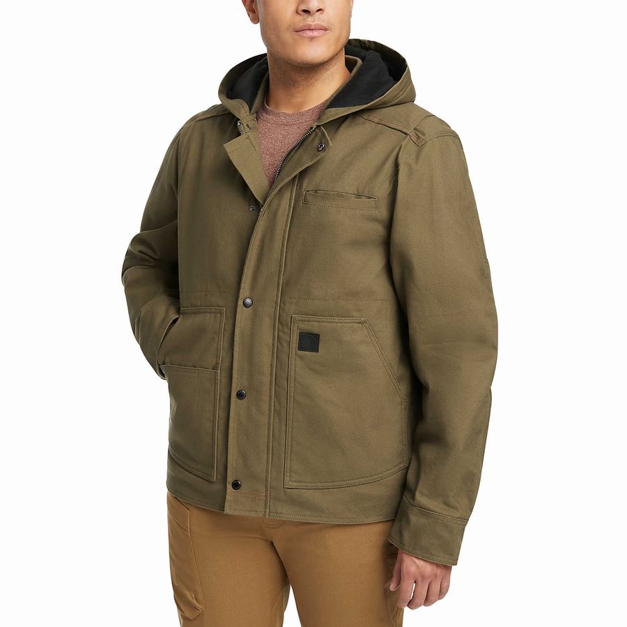 Chaquetas Wolverine Guardian Cotton™ Work Hombre Verde Oscuro | WWR3619NX