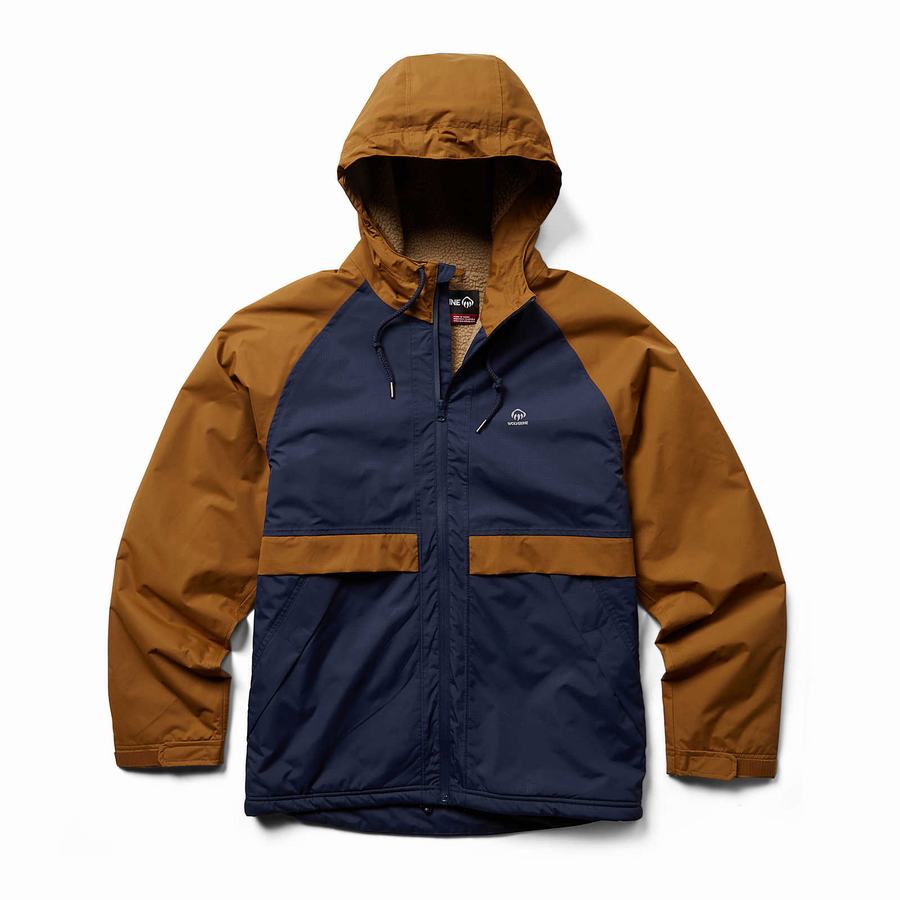 Chaquetas Wolverine I-90 Sherpa Lined Rain Hombre Azul Marino | QWE895BO