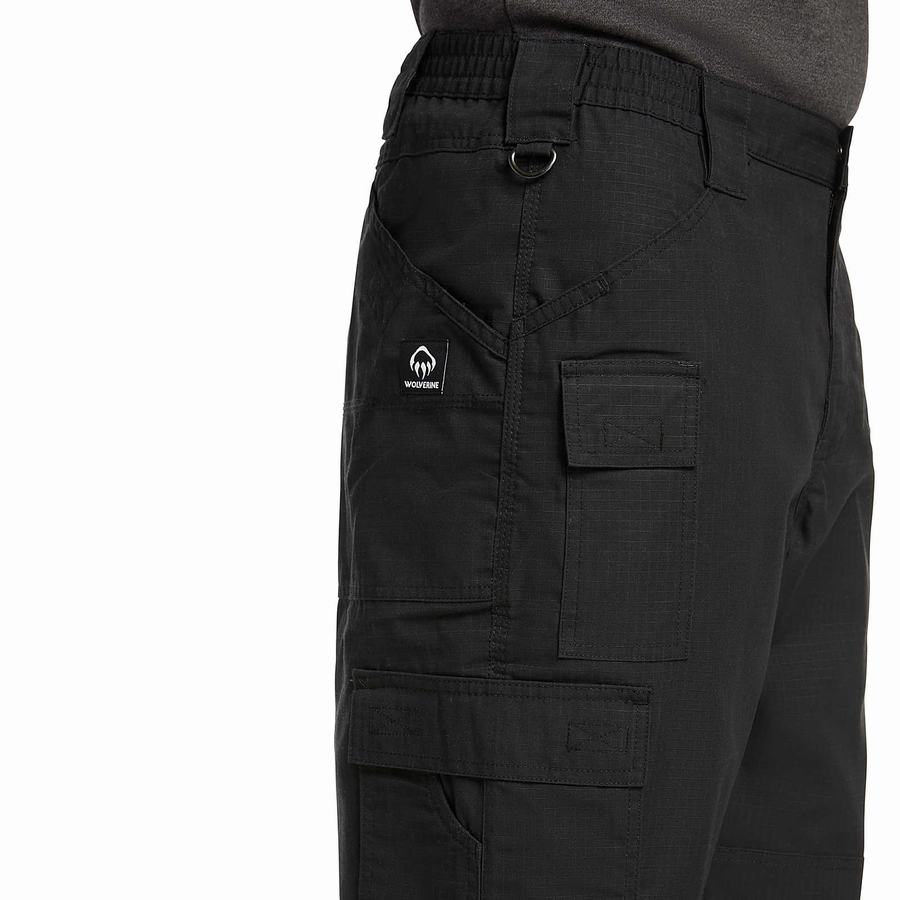 Pantalon Wolverine Tactical Cargo Hombre Negras | VMH522AE