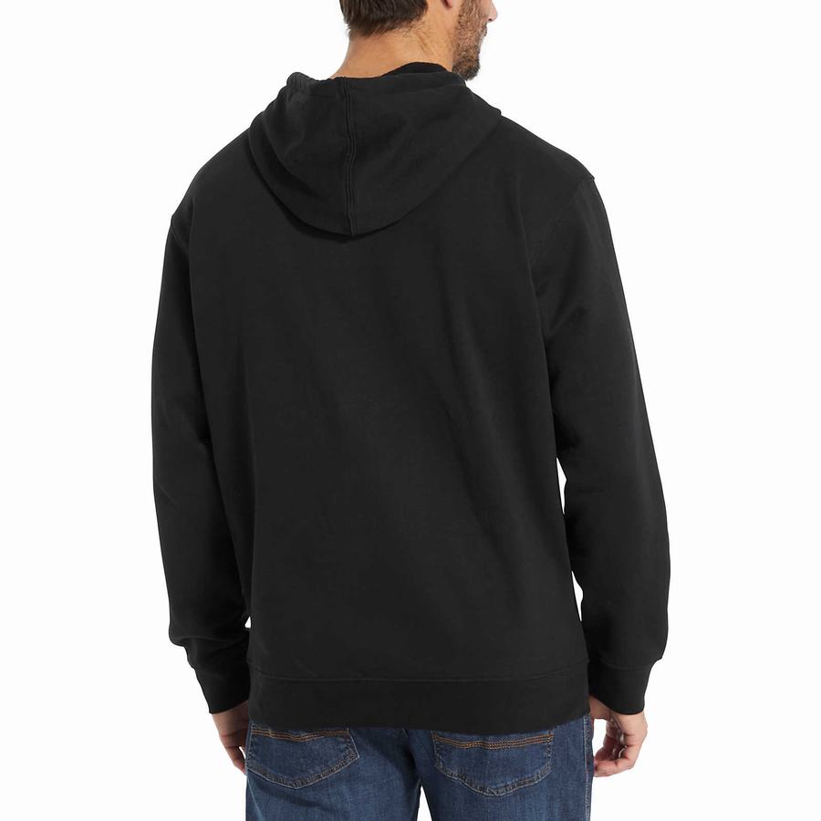 Sudadera con Capucha Wolverine Graphic- Sleeve Logo Hombre Negras | FKB1247LP