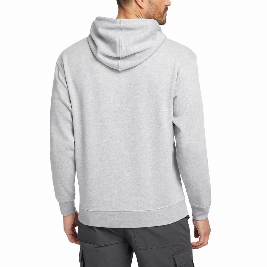 Sudadera con Capucha Wolverine Midweight Pullover Hombre Gris Claro | ZTG9185RK