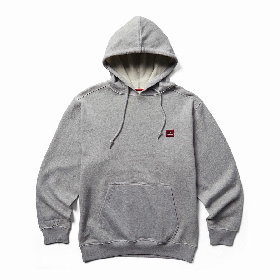 Sudadera con Capucha Wolverine Midweight Pullover Hombre Gris Claro | ZTG9185RK