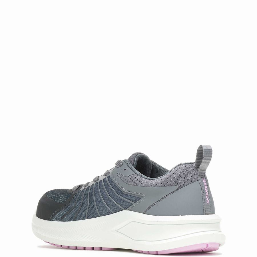 Zapatos de Trabajo Wolverine Bolt Vent DuraShocks® CarbonMAX® Mujer Gris | KYQ9224HE